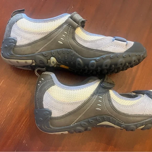 Merrell Blue, Gray and Cream Women's Sneakers - Picture 3 of 4